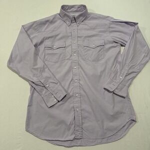 Y2K Schaefer Outfitter Western Shirt Mens Large Tall L 16.5x37 Made in USA